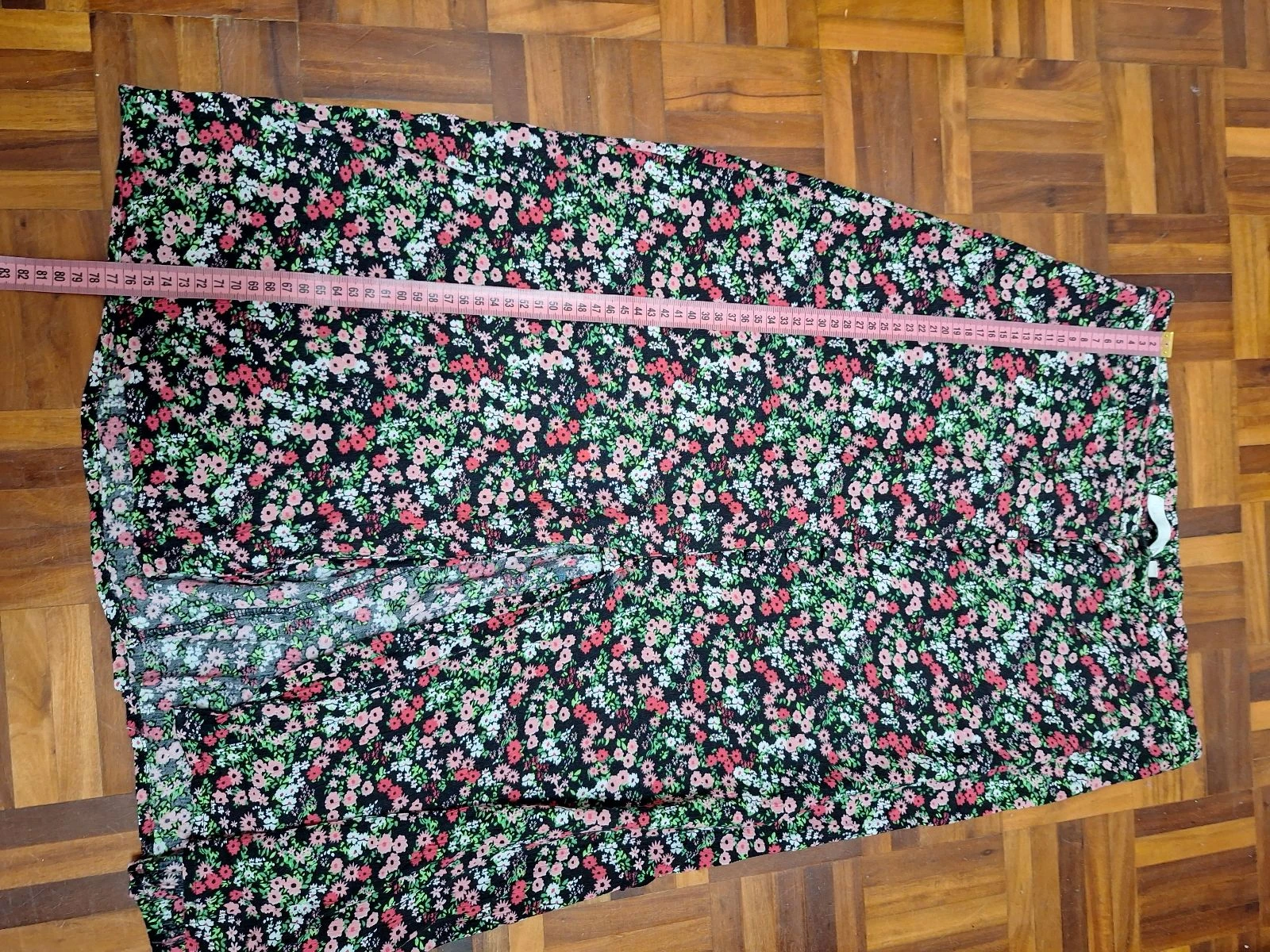 Naf Naf midi skirt M 100% viscose floral print – photo 7